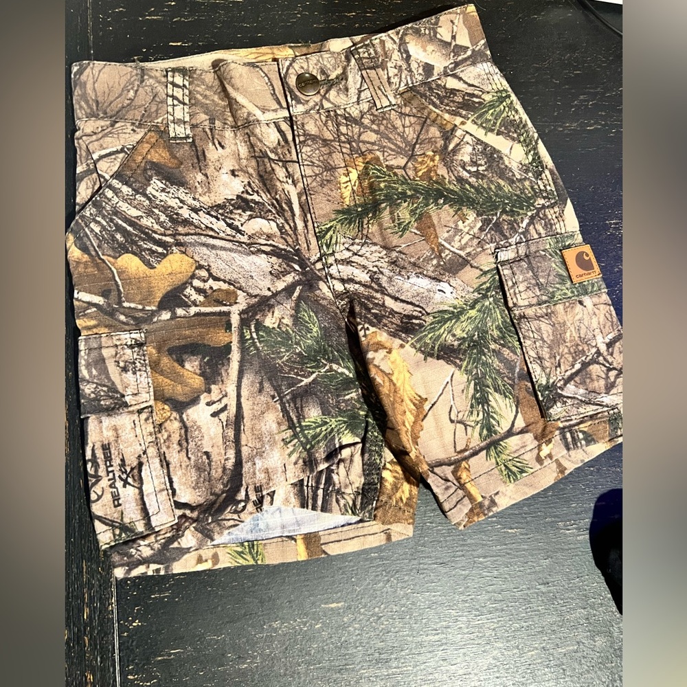 Boys Camo Carhartt Shorts